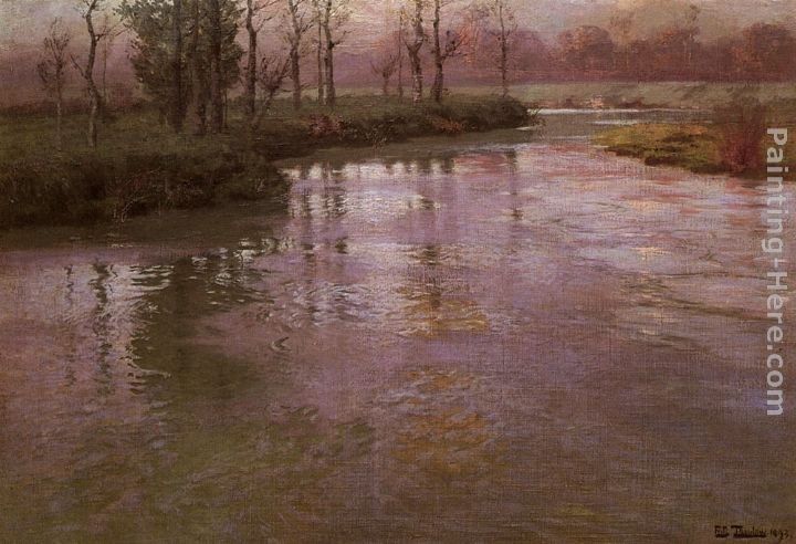 Fritz Thaulow On A French River